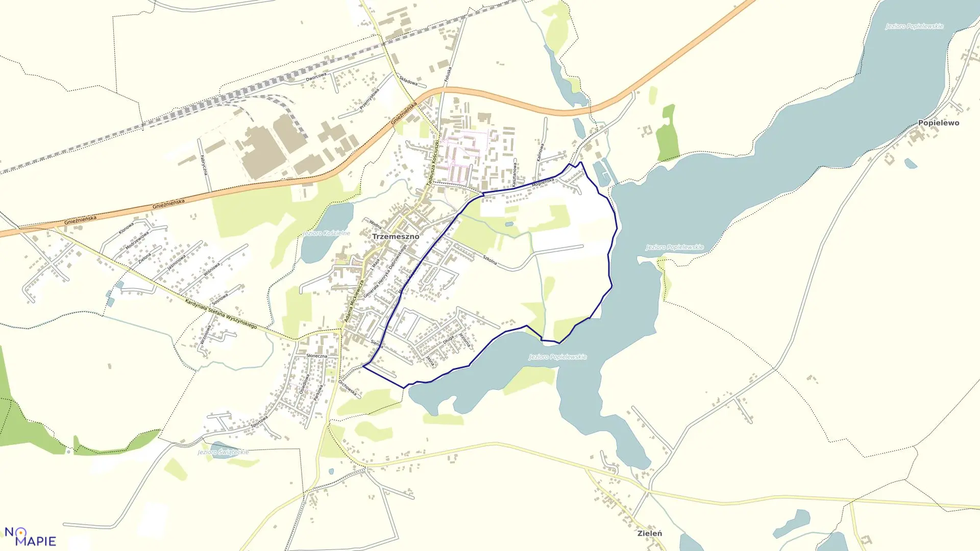 Mapa obrębu TRZEMESZNO OBR.6 w gminie Trzemeszno